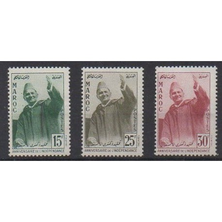 Morocco - 1957 - Nb 374/376 - Various Historics Themes