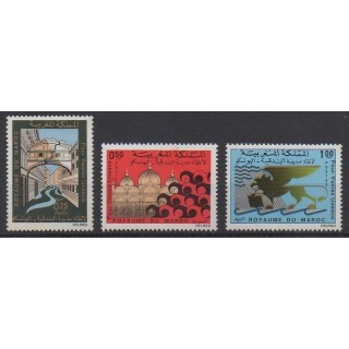 Acheter cette série de timbres du Maroc de l'année 1972 (No 631/633).
