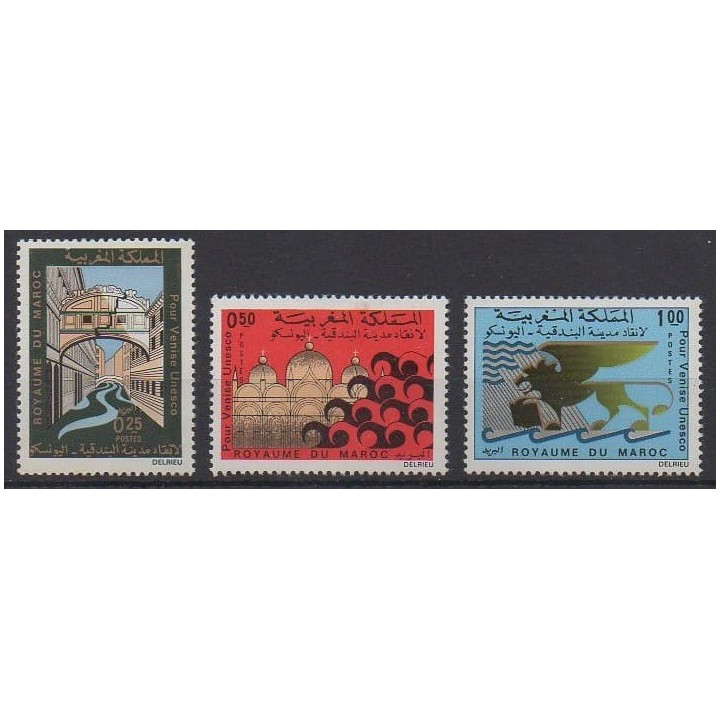 Acheter cette série de timbres du Maroc de l'année 1972 (No 631/633).