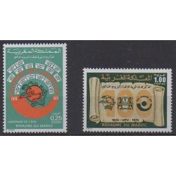 Maroc - 1974 - No 701/702 - Service postal