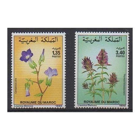 Morocco - 1992 - Nb 1124/1125 - Flowers