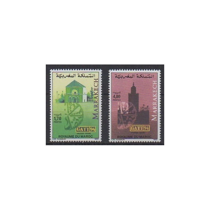 Buy this set of stamps of Morocco of the year 1994 (Nb 1155/1156).