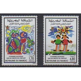 Buy this set of stamps of Morocco of the year 1994 (Nb 1158/1159).