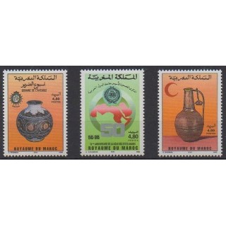 Acheter cette série de timbres du Maroc de l'année 1995 (No 1174/1176).