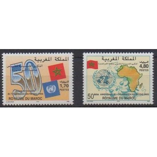 Buy this set of stamps of Morocco of the year 1995 (Nb 1182/1183).