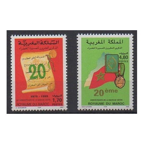 Morocco - 1995 - Nb 1184/1185 - Various Historics Themes