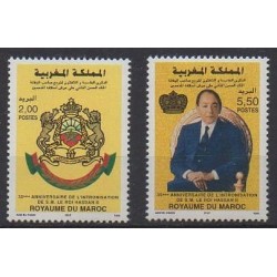 Morocco - 1996 - Nb 1189/1190 - Royalty - Various Historics Themes