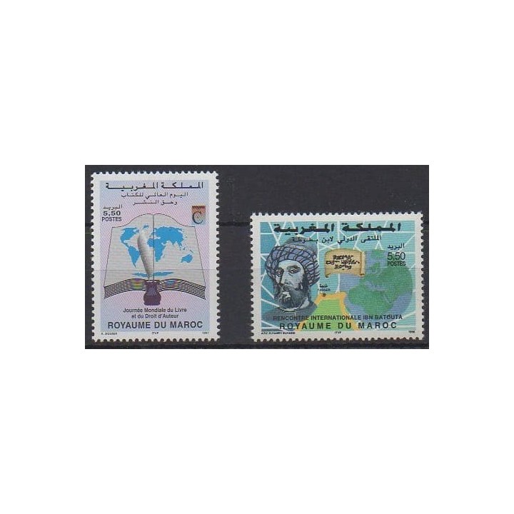 Acheter cette série de timbres du Maroc de l'année 1997 (No 1211/1212).