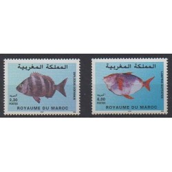 Morocco - 1999 - Nb 1246/1247 - Sea life