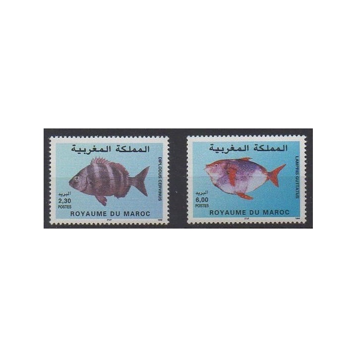 Buy this set of stamps of Morocco of the year 1999 (Nb 1246/1247).