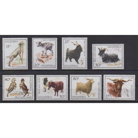 Albanie - 1968 - No 1077/1084 - Mammifères