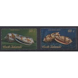 Cook (Iles ) - 1974 - No 391/392 - Vie marine