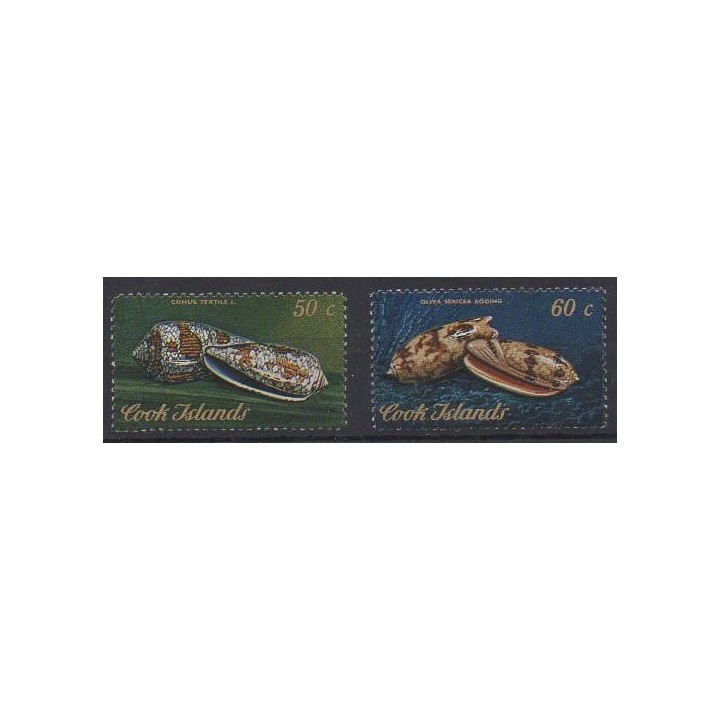 Acheter cette série de timbres des îles  Cook  de l'année 1974 (No 391/392).
