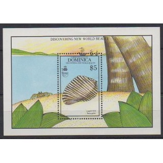 Acheter ce bloc-feuillet de Dominique de l'année 1990 (No BF166). - Neuf avec charnière