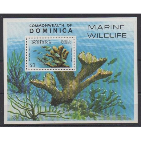 Dominique - 1979 - No BF55 - Vie marine - Neuf avec charnière