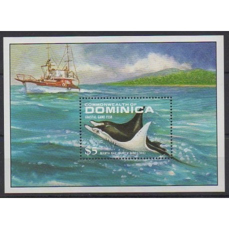 Dominique - 1988 - No BF142 - Vie marine