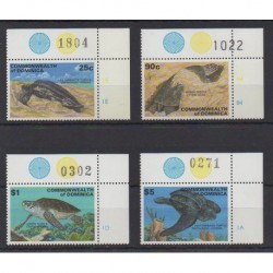 Dominique - 1993 - Nb 1514/1517 - Turtles