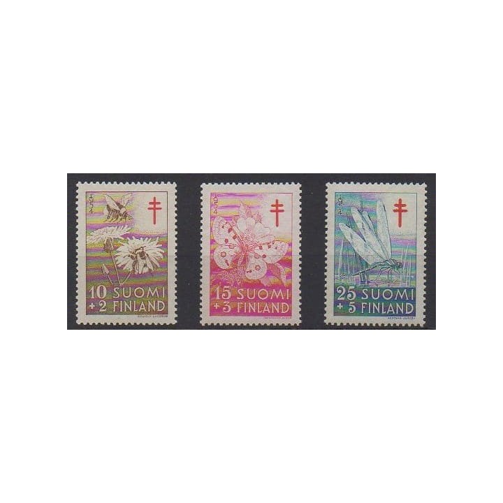 Buy this set of stamps of Finland of the year 1954 (Nb 417/419).