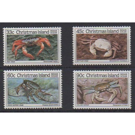 Christmas (Iles) - 1985 - No 206/209 - Vie marine