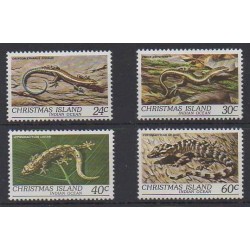 Christmas (Island) - 1981 - Nb 152/155 - Reptils