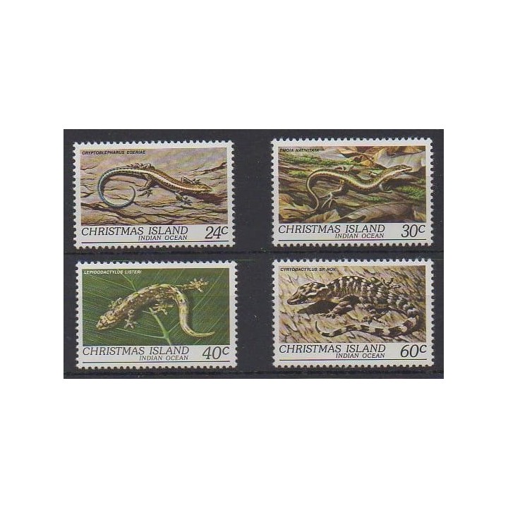 Acheter cette série de timbres des îles Christmas de l'année 1981 (No 152/155).
