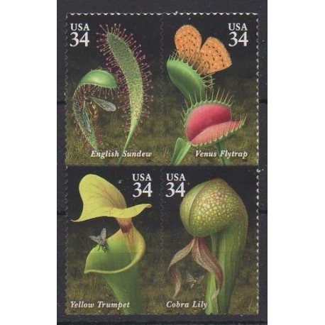 États-Unis - 2001 - No 3226/3229 - Flore