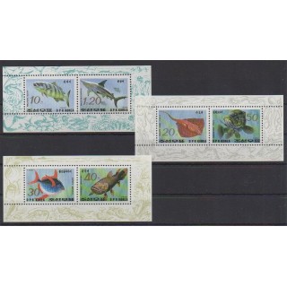 Buy these 3 souvenir sheets of North Korea of the year 1993 (Nb BF124/BF126).