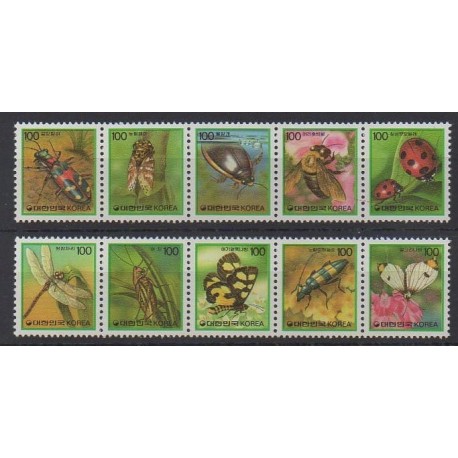 South Korea - 1991 - Nb 1504/1513 - Insects
