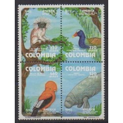 Colombia - 1993 - Nb PA870/PA873 - Animals