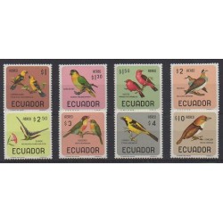 Ecuador - 1966 - Nb PA442/PA449 - Birds