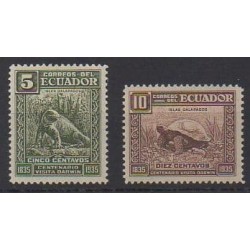 Ecuador - 1936 - Nb 333/334 - Animals - Mint hinged