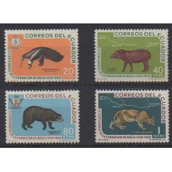 Ecuador - 1960 - Nb 656/659 - Mamals