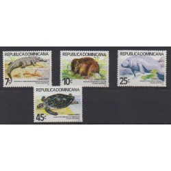 Dominicaine (République) - 1980 - No PA360/PA363 - Animaux