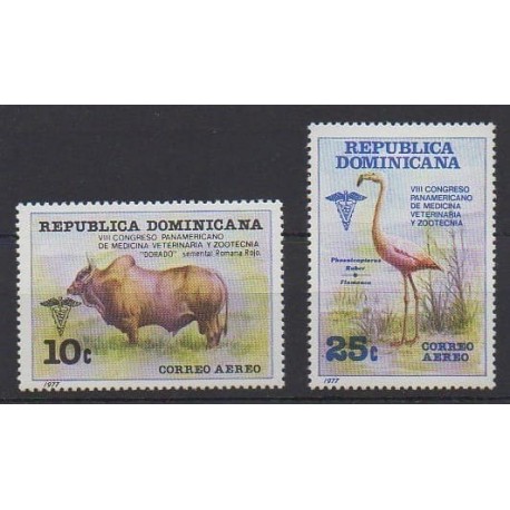 Dominicaine (République) - 1978 - No PA307/PA308 - Animaux