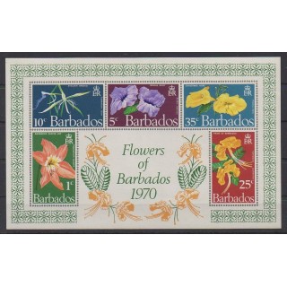 Buy this souvenir sheet  of Barbados of the year 1970 (Nb BF3).
