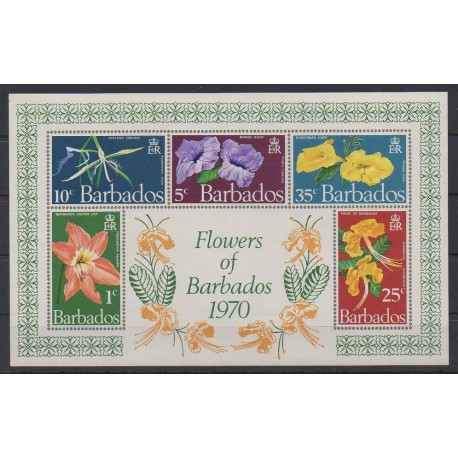 Barbados - 1970 - Nb BF3 - Flowers