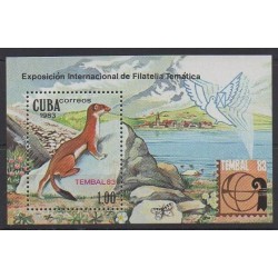 Cub. - 1983 - Nb BF76 - Mamals - Exhibition - Philately