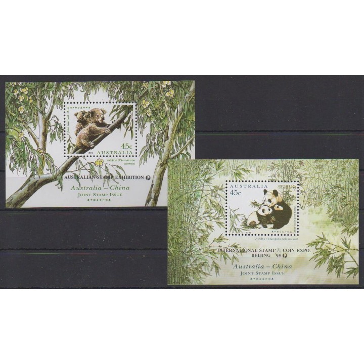Buy these 2 souvenir sheets of Australia of the year 1995 (Nb BF31/BF32).