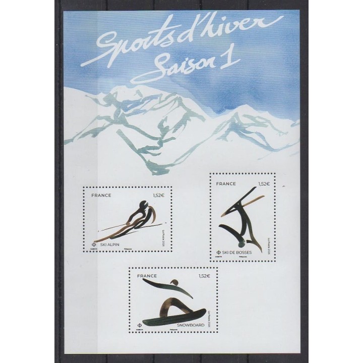 Buy this stamp of France of the year 2026 (Ski - Snowboard).