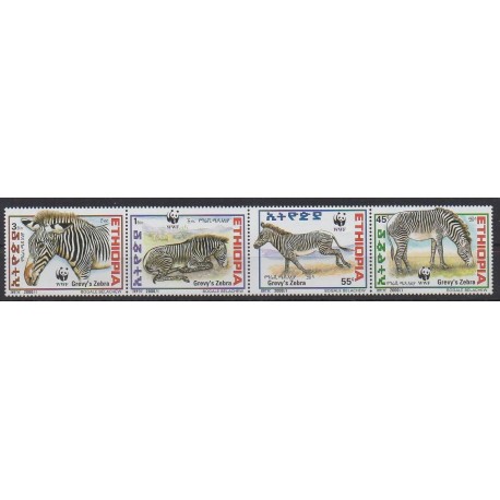 Éthiopie - 2001 - No 1532A/1532D - Mammifères - Espèces menacées - WWF