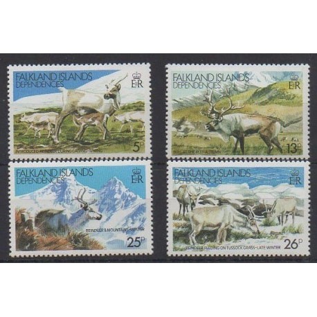 Falkland-Géorgie du Sud - 1981 - No 101/104 - Mammifères