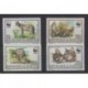 Burundi - 1992 - No 968/971 - Mammifères - Espèces menacées - WWF
