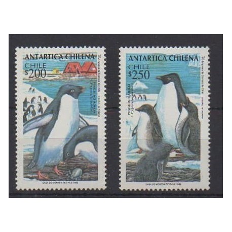 Chili - 1993 - No 1190/1191 - Oiseaux