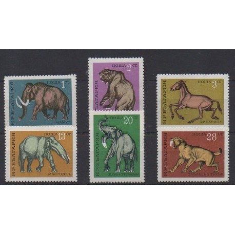 Bulgarie - 1971 - No 1860/1865 - Animaux préhistoriques - Neufs avec charnière