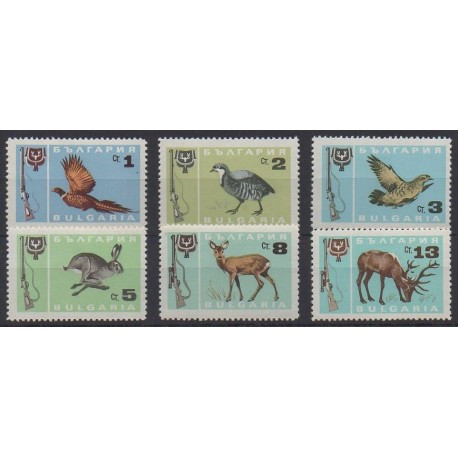 Bulgaria - 1967 - Nb 1483/1488 - Animals - Mint hinged