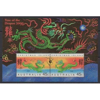 Buy this souvenir sheet  of Christmas Island of the year 2000 (Nb BF22).