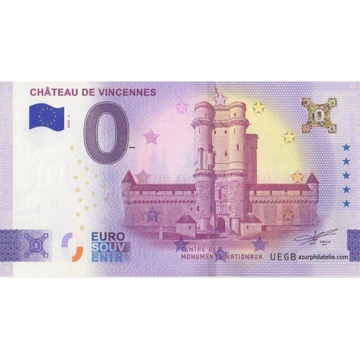 Billet souvenir touristique - 2026-2 - Château de Vincennes - (Val-de-Marne)