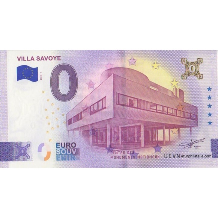 Billet souvenir touristique - 2026-1 - Villa Savoye - (Yvelines)