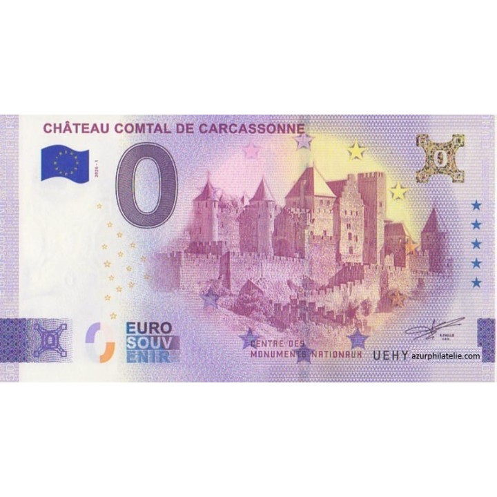 Billet souvenir touristique - 2026-1 - Château Comtal de Carcassonne - (Aude )