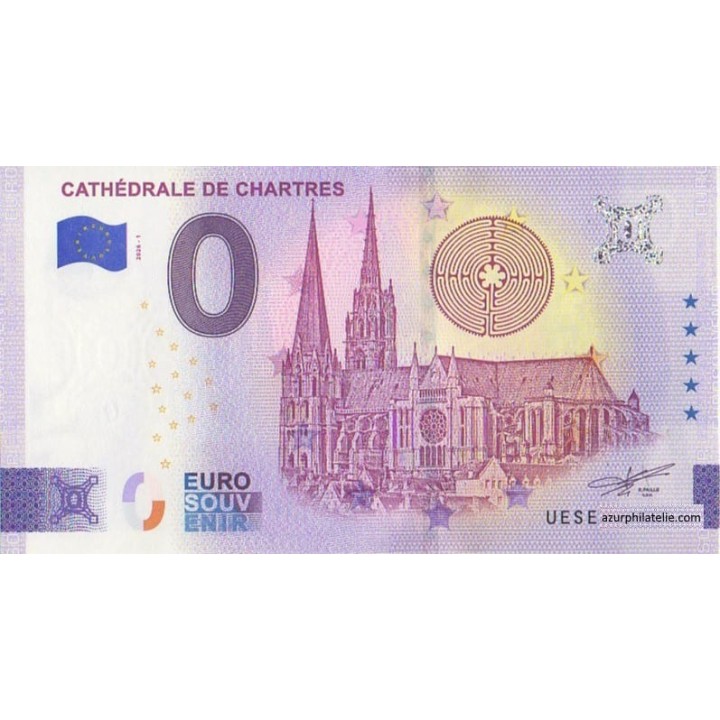 Billet souvenir touristique - 2026-1 - Cathédrale de Chartres - (Eure-et-Loir)